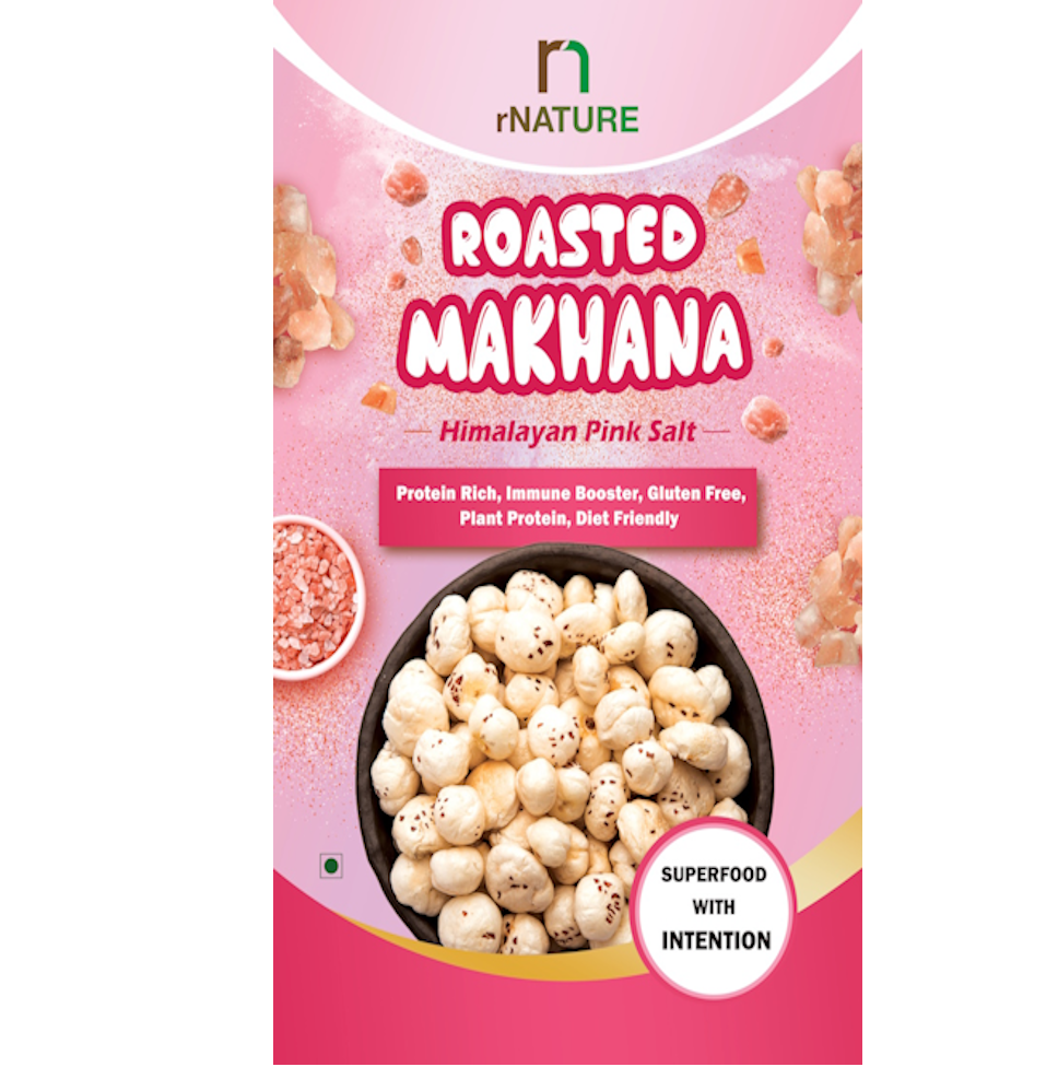 Himalayan Pink Salt roasted makhana – lightly salted foxnuts by Reddonatura